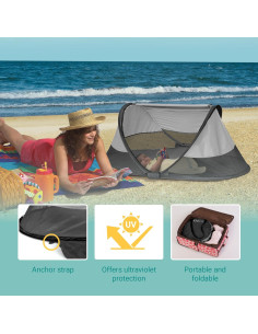 Tienda de Viaje Plegable KidCo Peapod para Niños - Medianoche 2