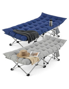 Cama de Camping Plegable LUCKPRO 190.5x71.1cm 2 Paquete