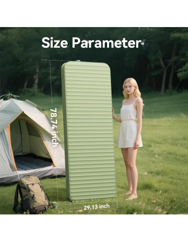 Colchoneta de Camping PineHike PHW - 4" Espuma Memoria, Aislada