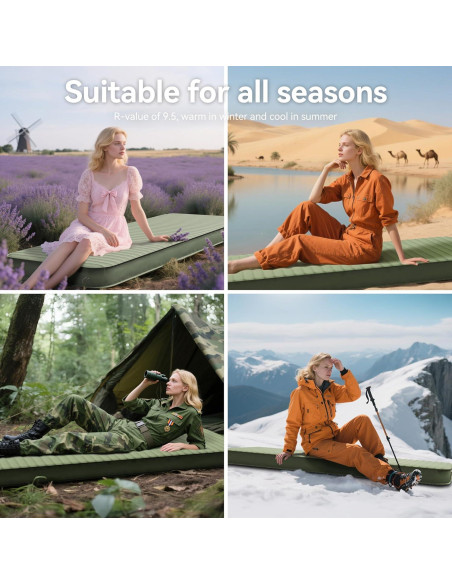 Colchoneta de Camping PineHike PHW - 4" Espuma Memoria, Aislada