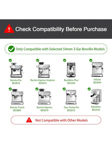 Portafiltro Sin Fondo 54mm WhaleSiper para Breville