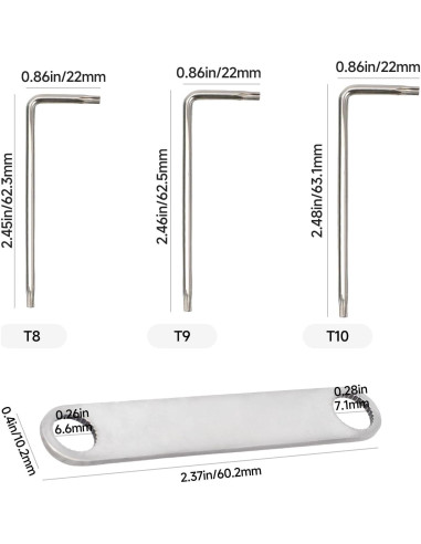 Juego de llaves multiusos Numano 8 piezas para Leatherman