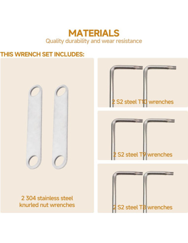 Juego de llaves multiusos Numano 8 piezas para Leatherman