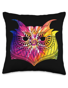 Almohada Cuadrada de Lanza Multicolor Búho 40x40 cm