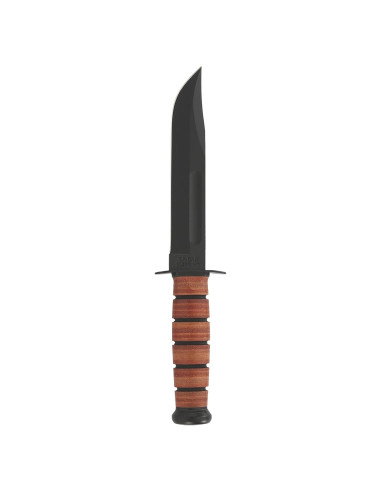 Cuchillo Fijo Ka-Bar Bowie Militar 17.78 cm Acero Negro