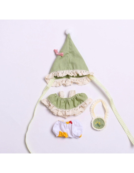 Disfraz de Hada del Bosque Labubu - Atuendo Completo Verde