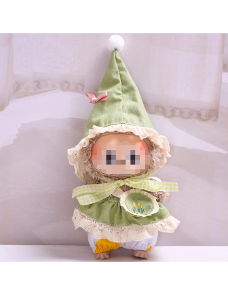 Disfraz de Hada del Bosque Labubu - Atuendo Completo Verde