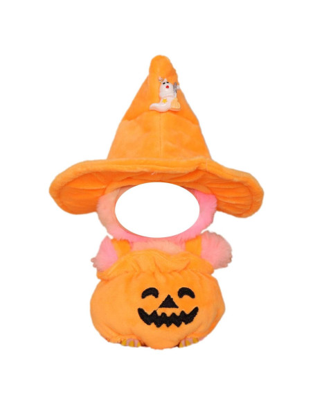Disfraz de Halloween para Muñeca Labubu 17cm - Calabaza Naranja