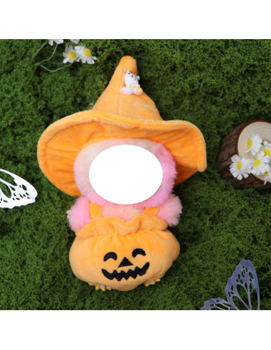 Disfraz de Halloween para Muñeca Labubu 17cm - Calabaza Naranja