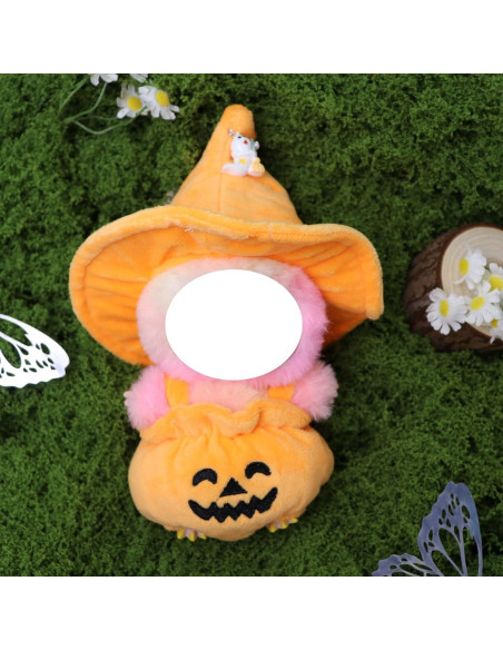 Disfraz de Halloween para Muñeca Labubu 17cm - Calabaza Naranja