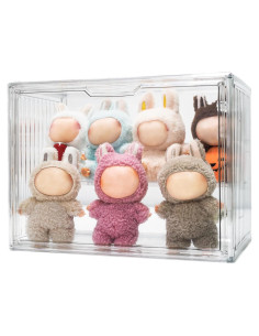 Caja de Almacenamiento Transparente Treayes para Muñecas 35.8x26.9cm