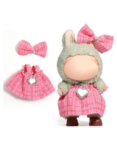 Conjunto de Ropa Chic AICase para Muñecas 17cm Rosa 2 Piezas