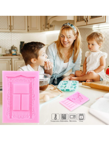 Molde de Silicona Mujiang para Ventana y Puerta - Set de 4