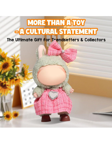 Conjunto de Ropa Chic AICase para Muñecas 17cm Rosa 2 Piezas