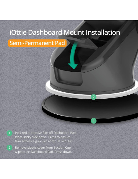 Base de Montaje para Tablero iOttie con Almohadilla Adhesiva Base de Montaje para Tablero iOttie con Almohadilla Adhesiva