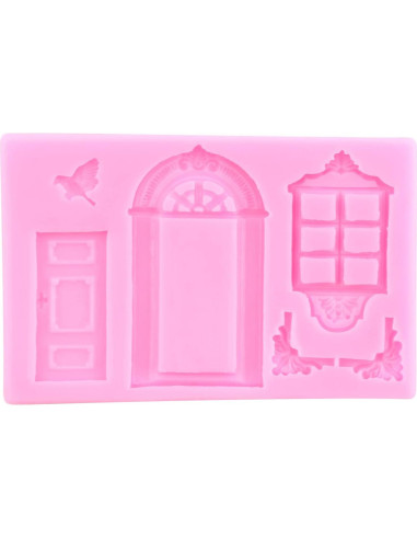 Molde de Silicona Mujiang para Ventana y Puerta - Set de 4