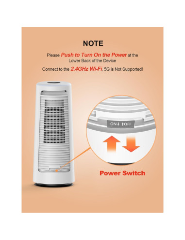 Calefactor Eléctrico CLEVAST CL-EH01 1500W Portátil con Termostato