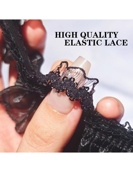 Vestido de capas ciruela/negro para muñeca 17cm con diadema