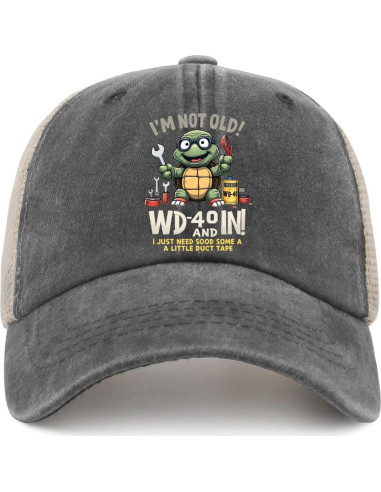 Gorra Trucker Divertida No Soy Viejo WD 40 - Unisex Ajustable