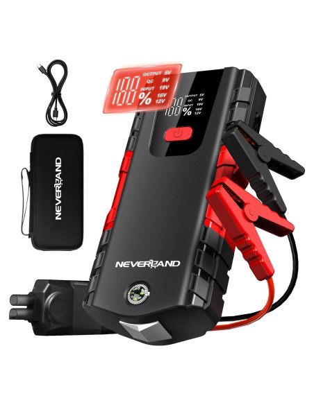 Arrancador de Batería de Coche NEVERLAND N4 - 6000A Portátil