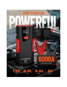 Arrancador de Batería de Coche NEVERLAND N4 - 6000A Portátil 2