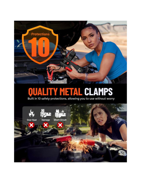 Arrancador de Batería de Coche NEVERLAND N4 - 6000A Portátil