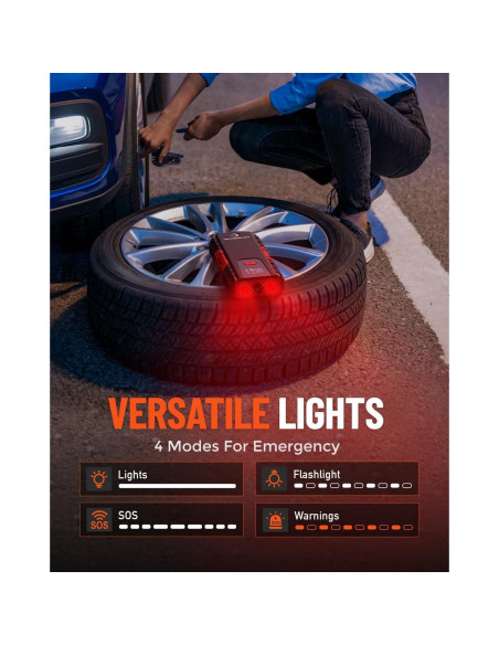 Arrancador de Batería de Coche NEVERLAND N4 - 6000A Portátil