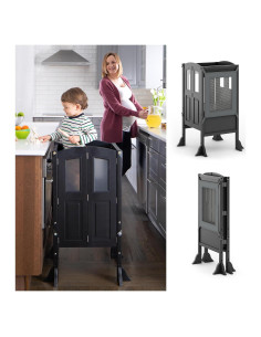 Torre Plegable para Niños Martha Stewart - Ajustable y Segura