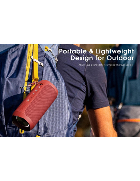 Altavoz Bluetooth EDUPLINK IPX7 Impermeable 20H Rosa