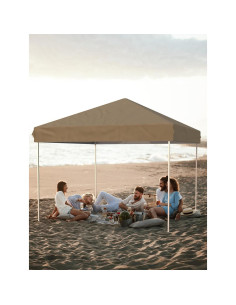 Carpa Plegable Pop Up KYBOLT 3.05x3.05m Caqui Impermeable 2