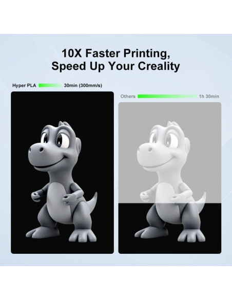 Filamento 3D Hyper PLA RFID Creality 4KG Negro 2025