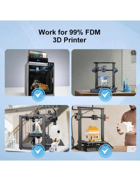 Filamento 3D Hyper PLA RFID Creality 4KG Negro 2025