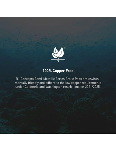 Pastillas de Freno Semimetálicas R1 Concepts Delanteras para Toyota y Pontiac