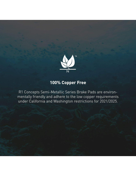 Pastillas de Freno Semimetálicas R1 Concepts Delanteras para Toyota y Pontiac