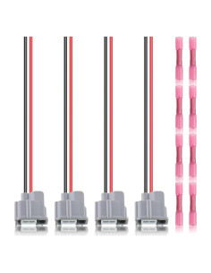 Conector de Inyector de Combustible CARBBIA 4 Pcs Compatible Toyota