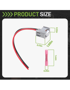 Conector de Inyector de Combustible CARBBIA 4 Pcs Compatible Toyota 2