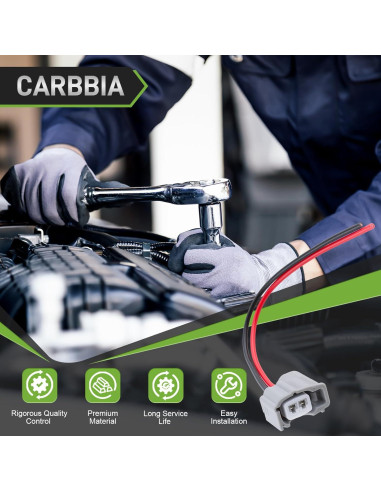 Conector de Inyector de Combustible CARBBIA 4 Pcs Compatible Toyota