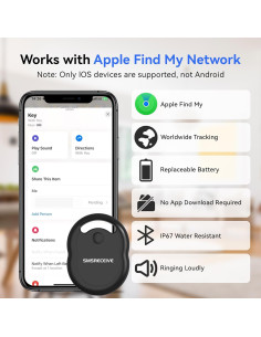 Etiquetas de seguimiento Bluetooth SMSRECEIVE IF01 - Paquete de 4 2