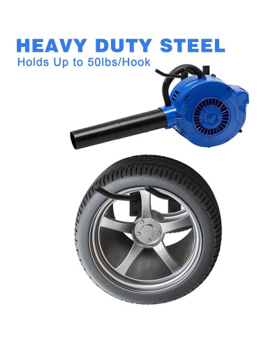 Estante de Almacenamiento para Sillas Plegables MEIPEIQIZHI Negro