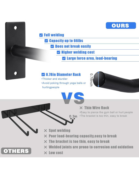 Estante de Almacenamiento para Sillas Plegables MEIPEIQIZHI Negro