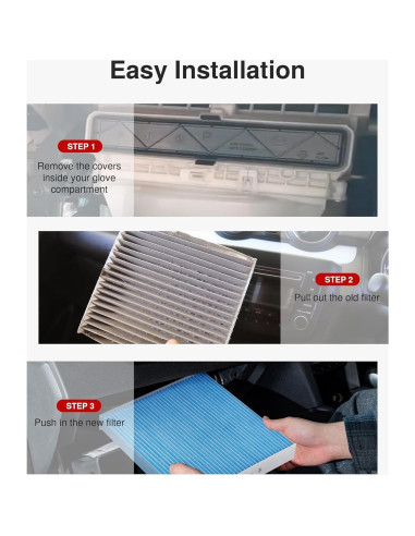 Filtro de Aire de Cabina Puroma para Toyota y Subaru, TCF285B-S