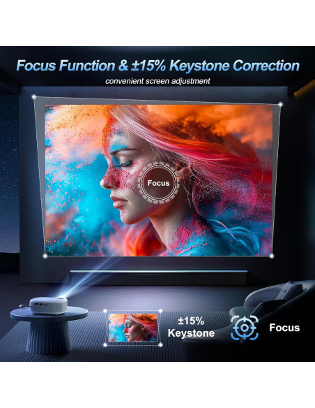 Proyector Portátil Agreago N1 HD 1080P 15000 Lúmenes WiFi 5G