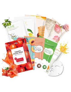 10 Mascarillas Faciales Hidratantes GUOYAOLIFU para Piel Sensible