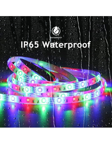 Tiras de Luz LED RGB Impermeables CHARKEE 10m con Control Remoto