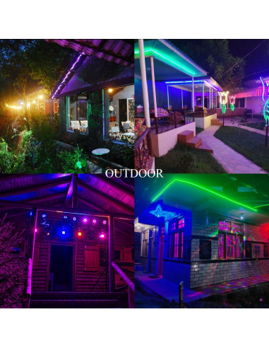 Tiras de Luz LED RGB Impermeables CHARKEE 10m con Control Remoto