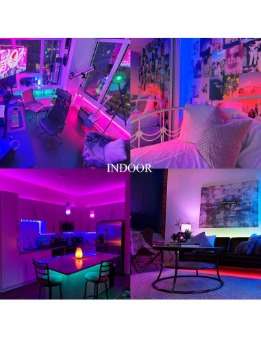 Tiras de Luz LED RGB Impermeables CHARKEE 10m con Control Remoto