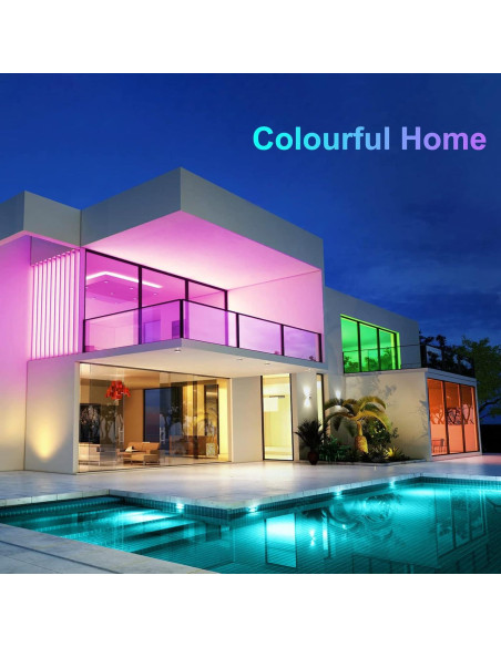 Tiras de Luz LED RGB Impermeables CHARKEE 10m con Control Remoto