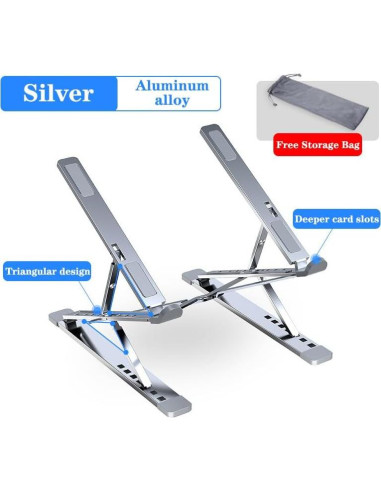 Soporte Ajustable para Laptop YZLELEQ de Aluminio 10-17.3"
