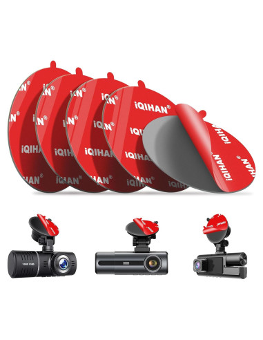 Pads Adhesivos Doble Cara Pormkig 5pcs 63mm para Soporte de Coche