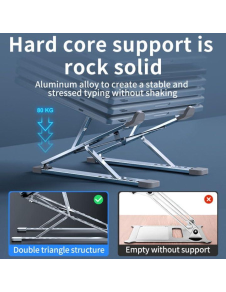 Soporte Ajustable para Laptop YZLELEQ de Aluminio 10-17.3"
